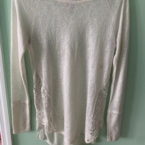 White lace long sleeve
